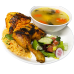 Grilled Chicken And Soup